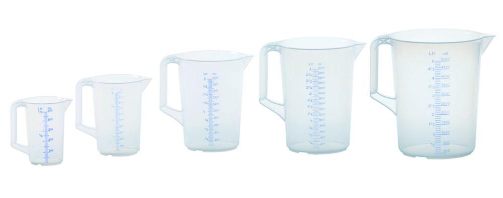 Hünersdorff Measuring Jug 2000ml PP 2 Scales Transparent Closed Handle