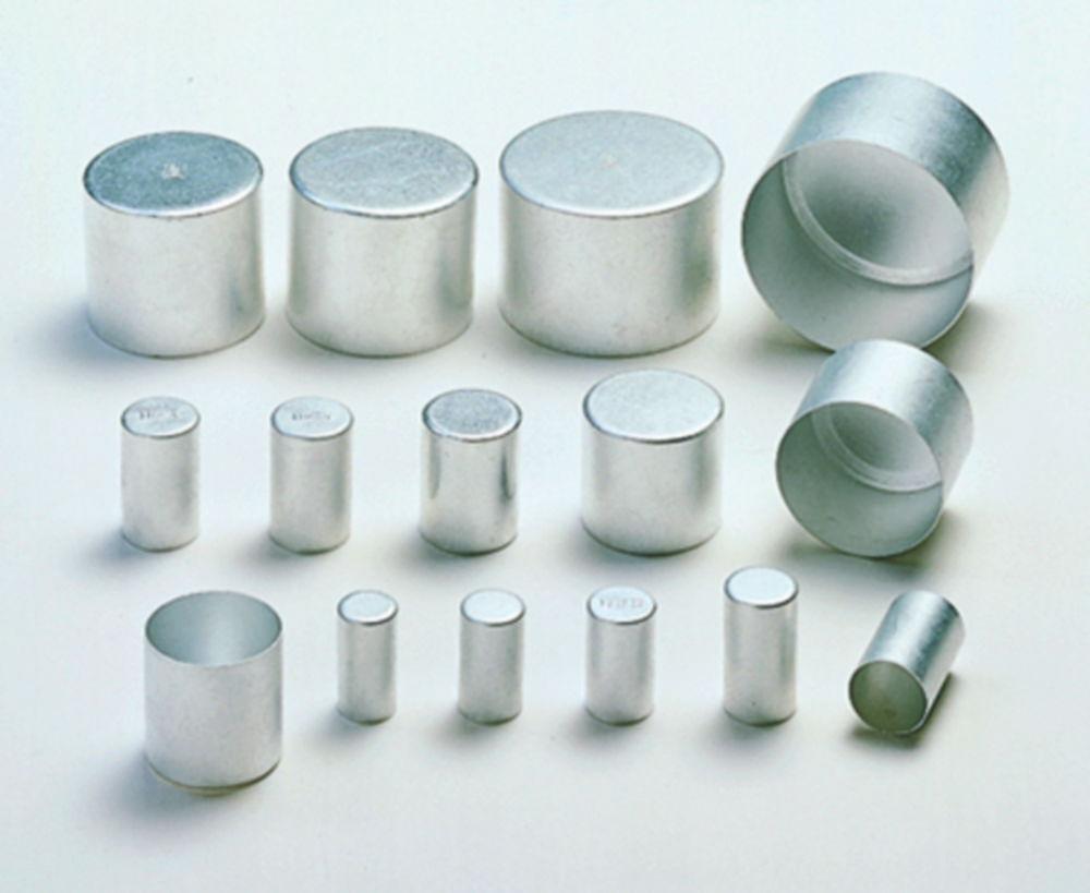 Schuett-Biotec Aluminium Caps, 39 x 30 mm High, Pack of 10​


