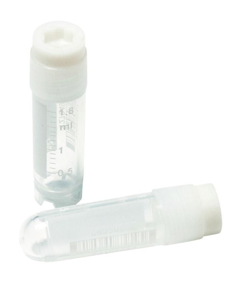 LLG Cryotubes 5.0mL, PP, Natural, Internal Thread, with Stand Foot, Writing Area, Sterile, 2 Bags of 50