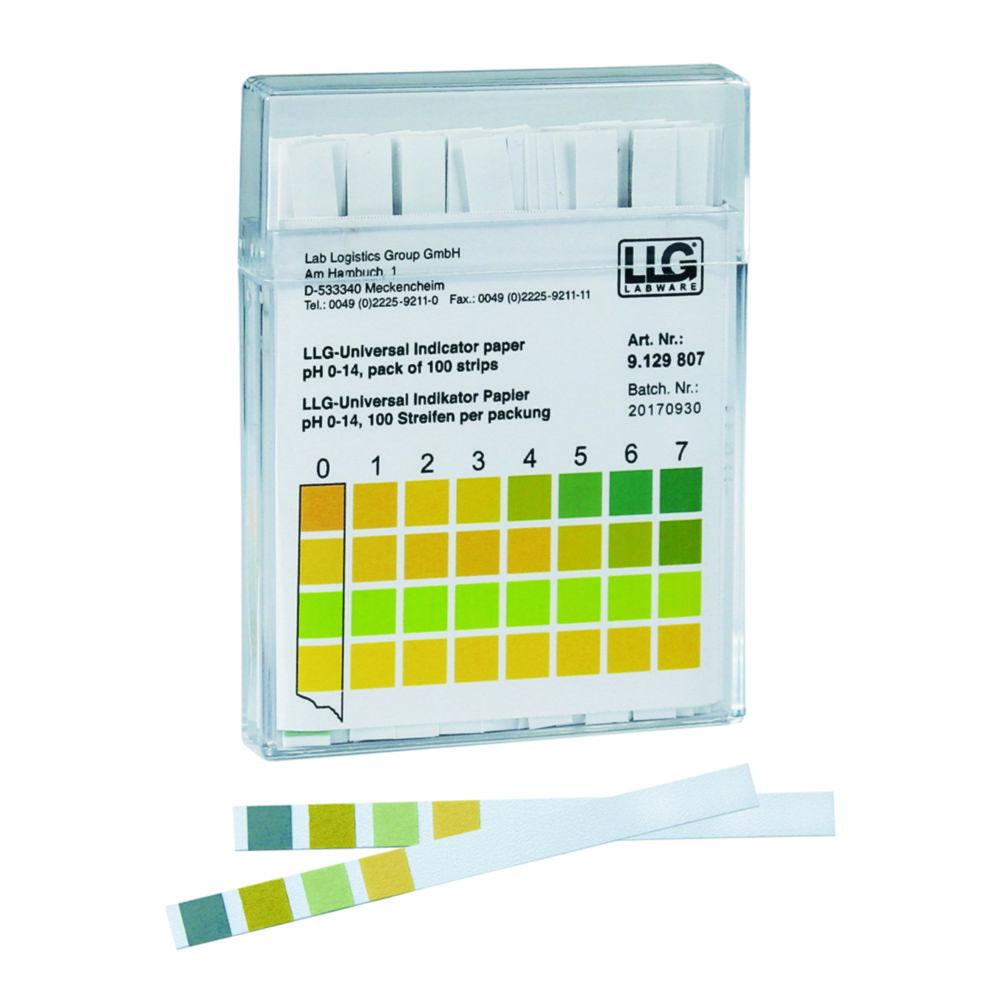 LLG Indicator Paper pH 0-6, 100 Strips per Pack