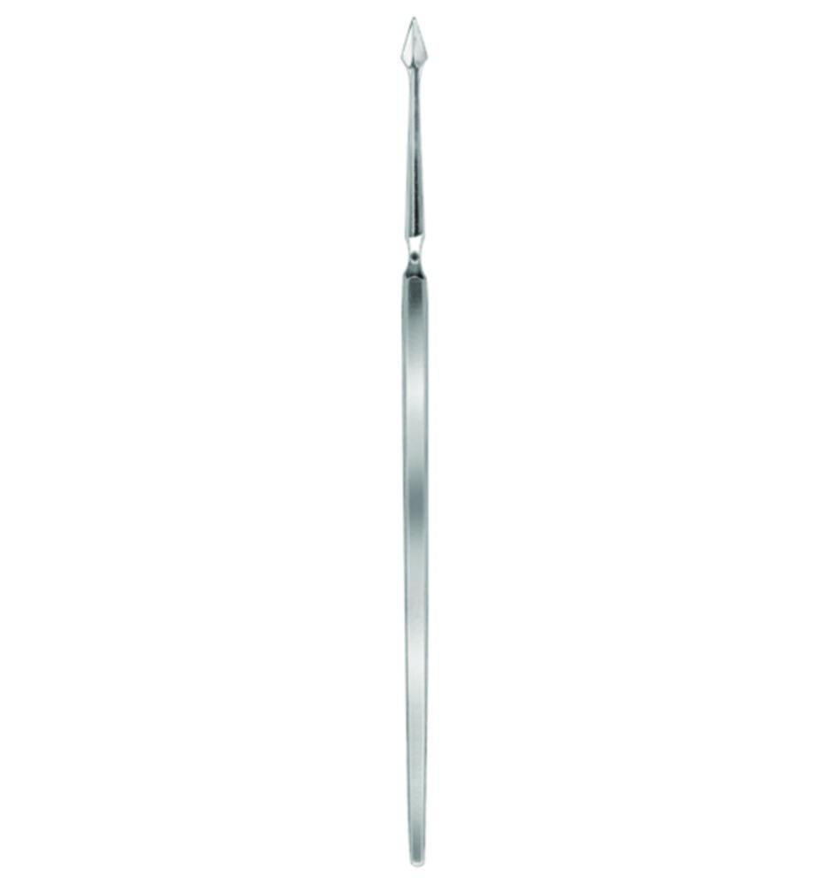 Karl Hammacher Dissecting Needles, Length 140 mm, Metal Handle Lancet-Shape

