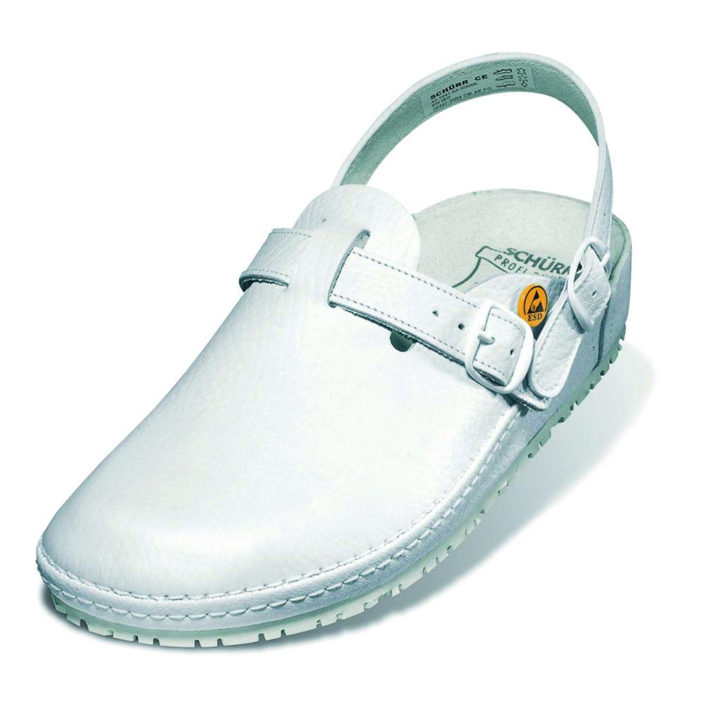 ESD Sandal Schürr "München", size 38 Width 9, white, EN ISO 20347:2012 0B SRC pair