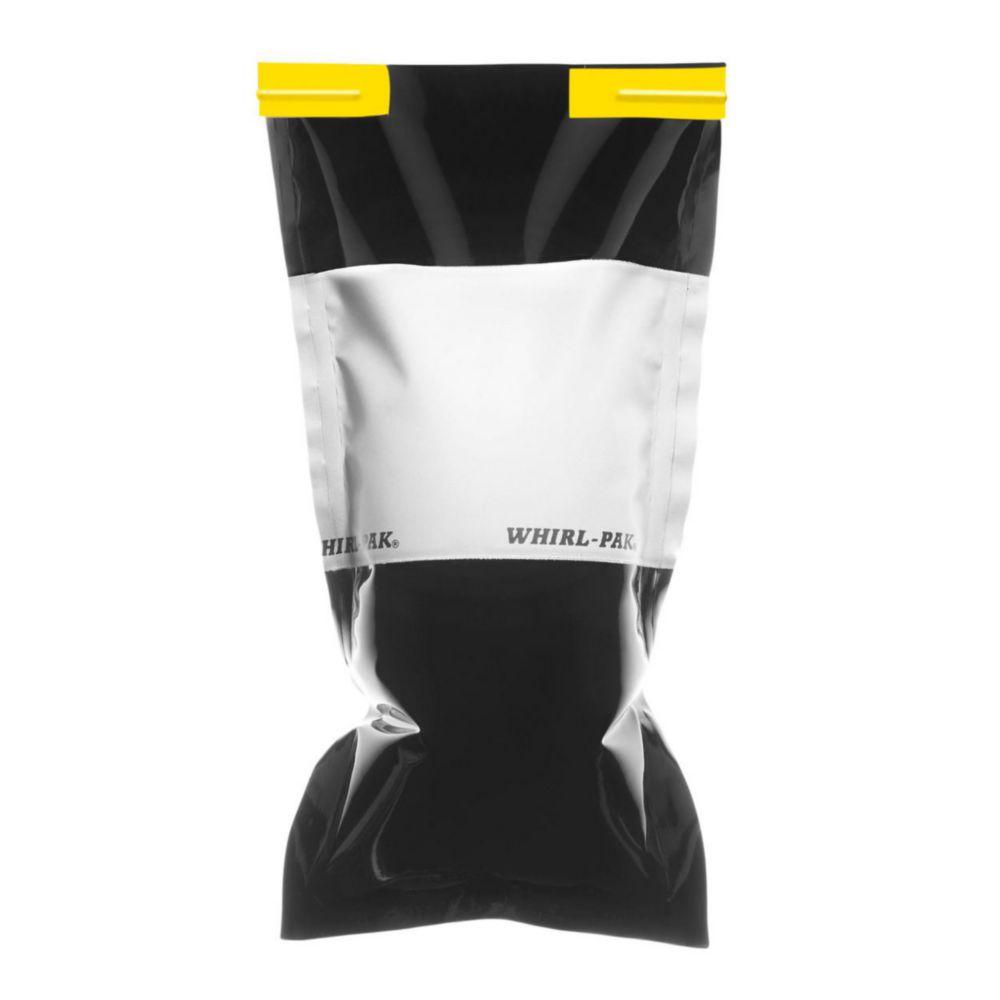 Nasco Whirl-Pak Black Bags 75x185 mm with Writing Field, PE, Capacity 118 ml, Pack of 500

