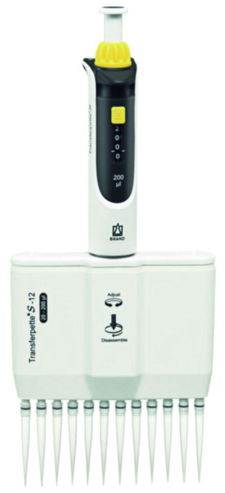 BRAND Transferpette S-12, Variable 20 - 200 µL, M12-200, DE-M