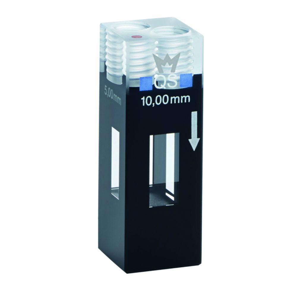Hellma Fluorescence-Flow-Through Cuvette Centre Height 8.5mm, 50µl, Light Path 1.5 and 3 mm
