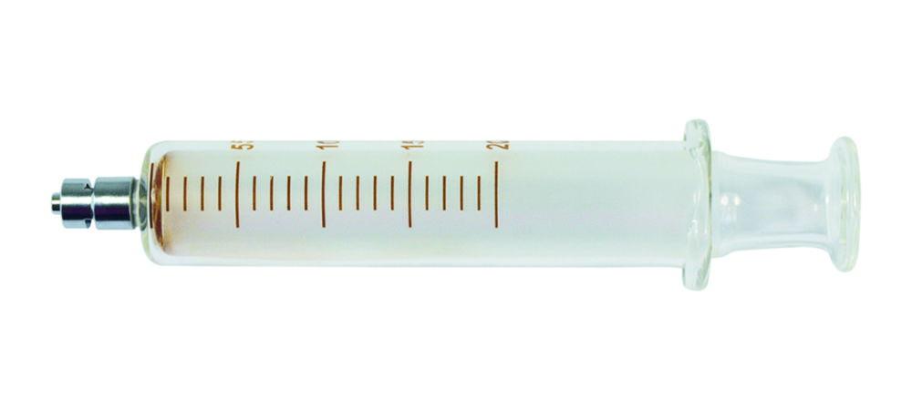 LLG Glass Syringe 2mL with Metal LuerLock
