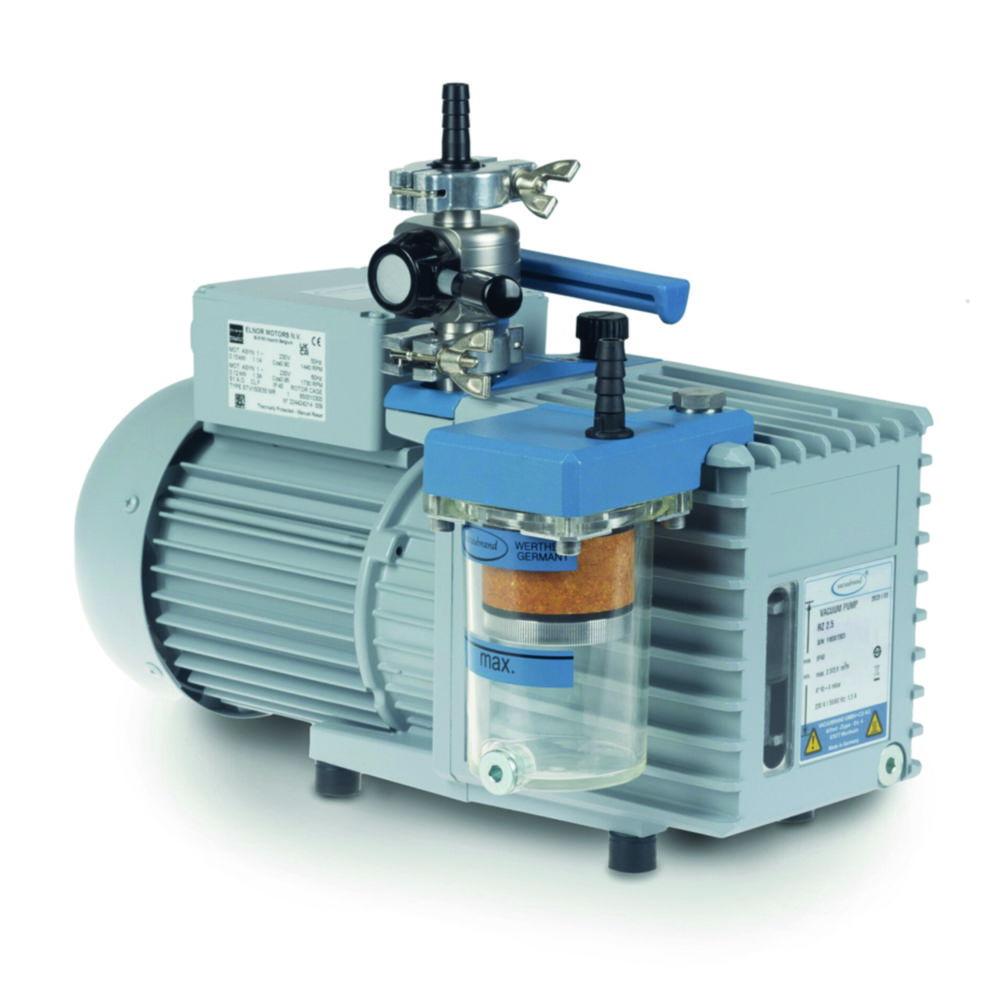 Vacuubrand Rotary Vane Pump Package RZ 2.5 with Oil Mist Filter and Butterfly Valve VS 16, 230 V / 50-60 Hz, CH/CN Mains Cable