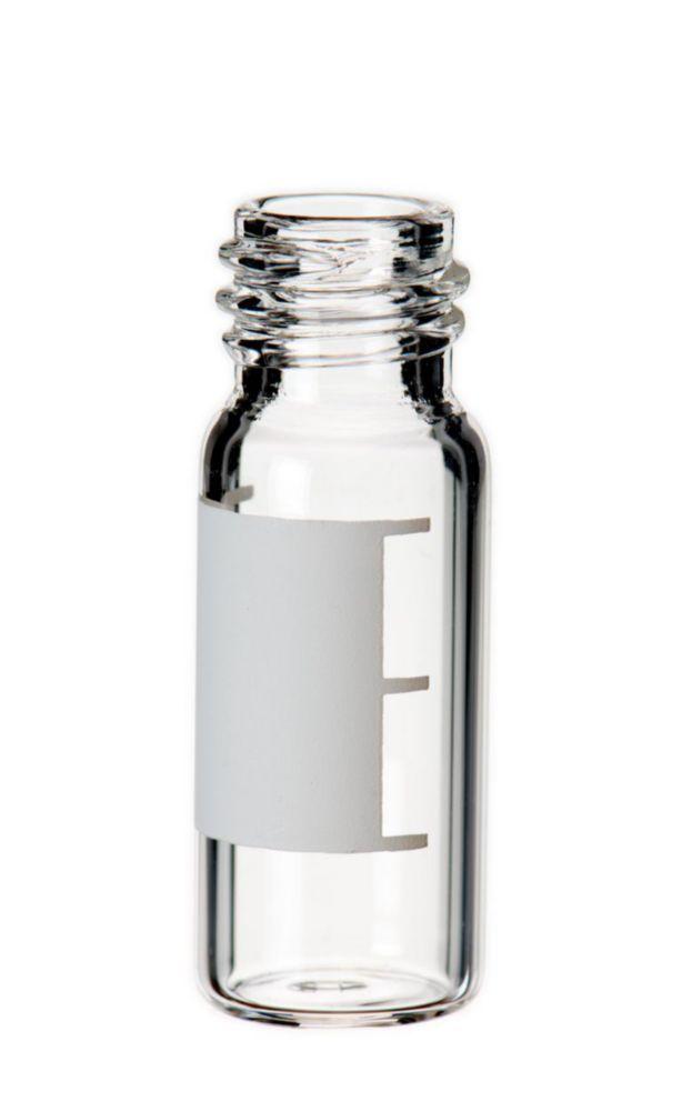 LLG Labware Thread Bottles 1.5 mL, Thread 10-425, 32x11.6 mm, Clear Glass, Pack of 100
