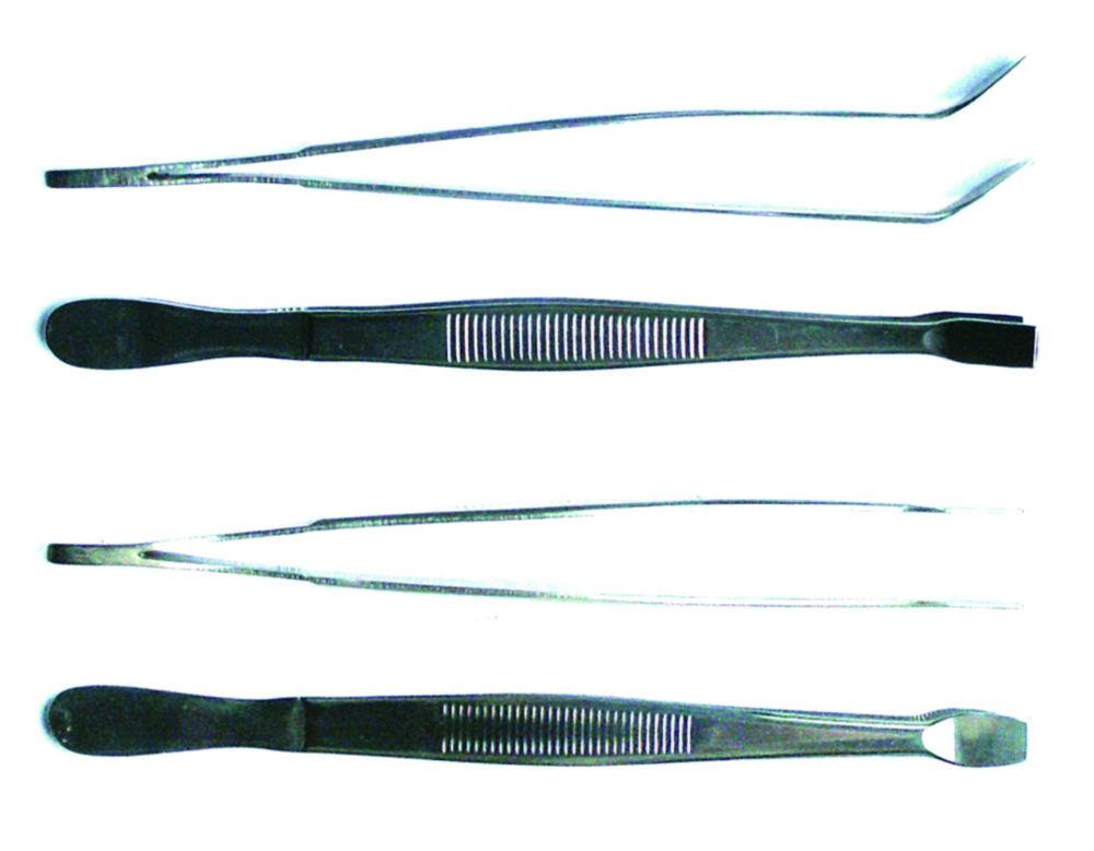 LLG Forceps for Cover Slips, Straight Type Kühne, 115 mm, Stainless Steel 4301