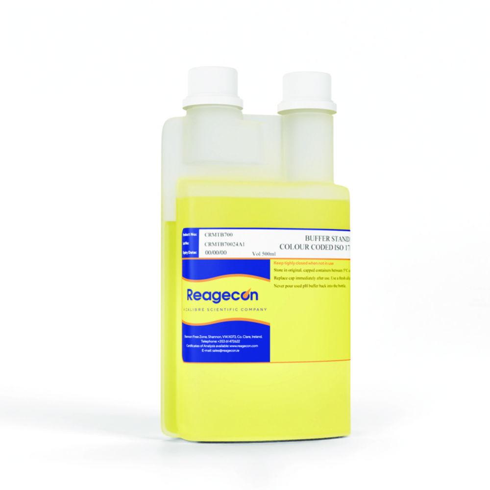 Reagecon Buffer Standard pH 7.00 at 25°C Technical Colour Coded ISO 17034 Certified Reference Material 500ml

