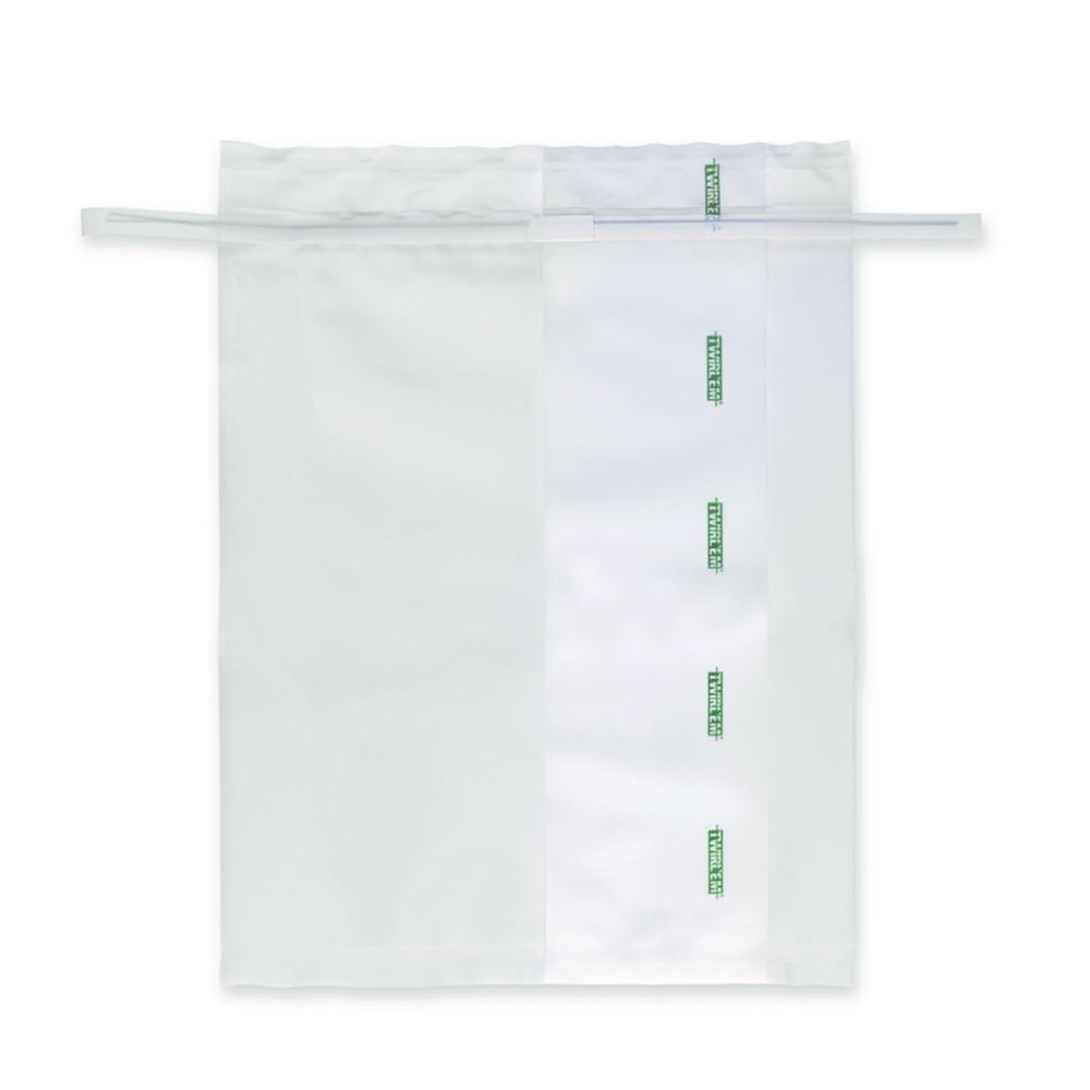 Labplas TWIRL'EM - Sample Bags 450ml Printed, Closure with 2 round wires 114x229mm, pack of 500