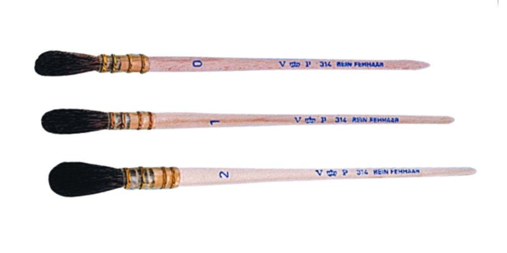 Pinselmanufaktur Hair Brush Oval Black Goat Hair Diam 8mm

