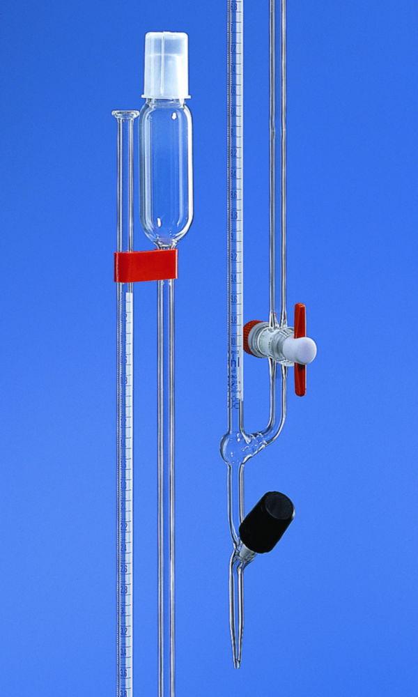 Micro burette acc. Bang 10ml:0,02ml BLAUBRAND®, cl. AS, CoC, with Schellb., straight valve cock with backup pack of 2