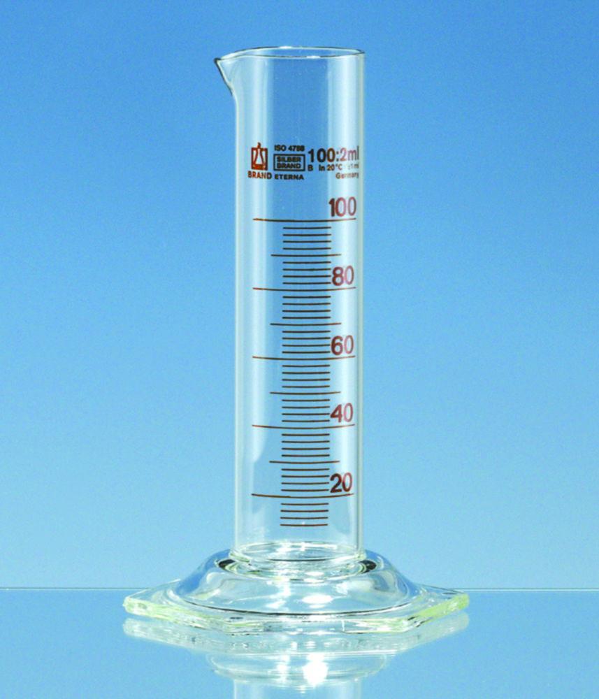 BRAND Measuring Cylinder Low Form Class B Cap 2000mL, Borosilicate 3.3

