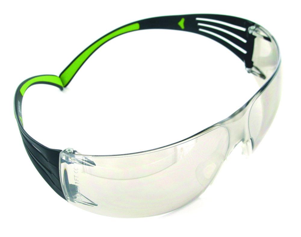 3M™ SecureFit™ 400 Series Safety Glasses with AS/AF Lenses, Clear Frame, Black/Green