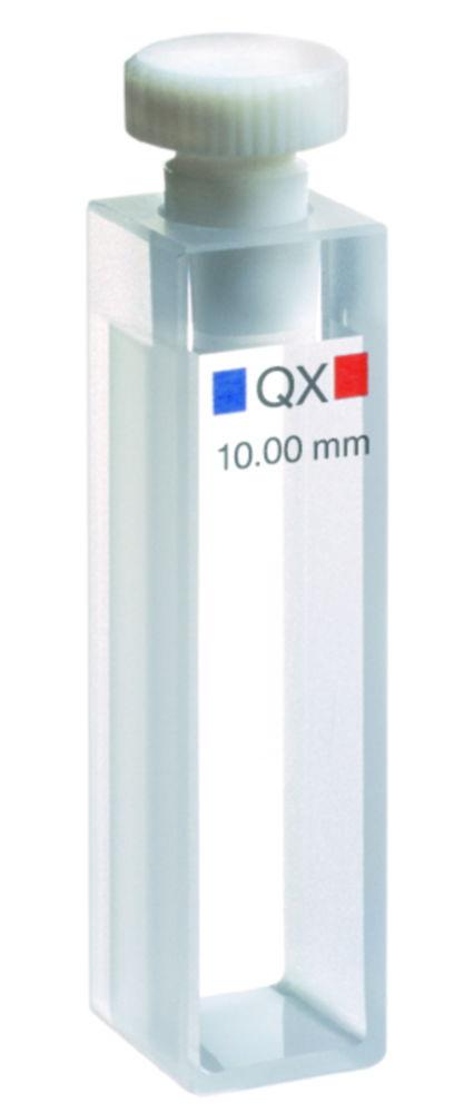 Hellma Macro-cuvette 100-QX, 1mm Thickness Quartz Glass SUPRASIL 300, 350 µl with Glass Cover Plates