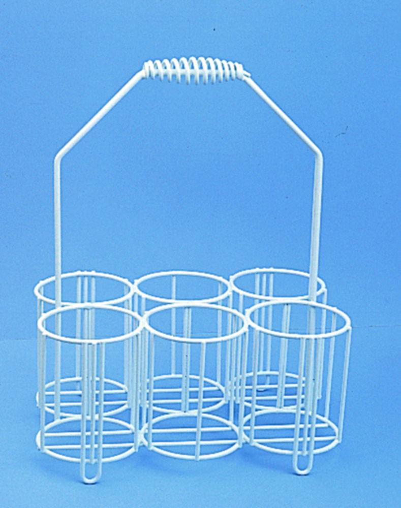Württ PE-Coated Wire Bottle Carrier for 6 x 250 ml Bottles (80x80 mm)

