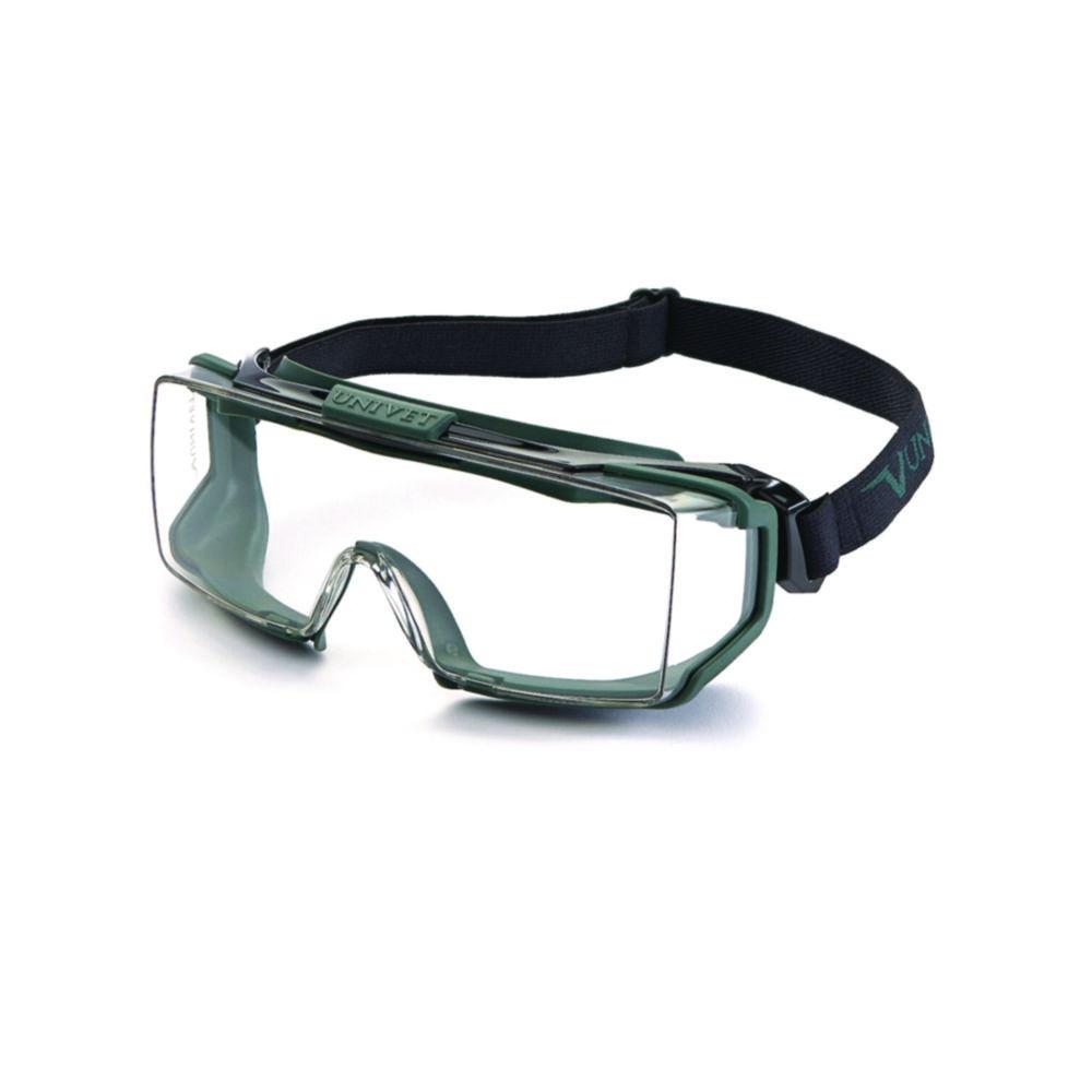 UNIVET OTG Safety Goggles TPR Gasket Headband 16321 U DT 3 4 Clear Lens U UL12 DT K N with Vanguard Coating


