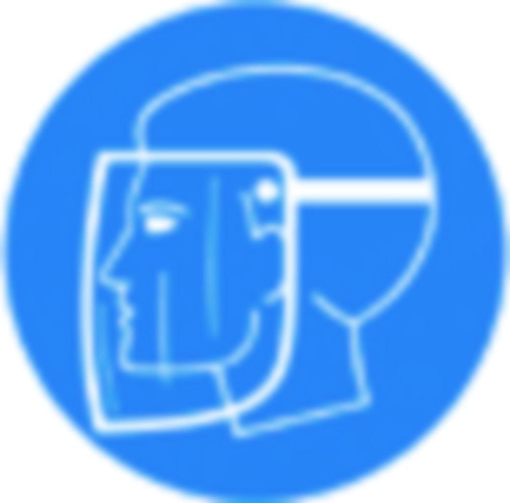 Gebra SecuBox MAXI 23.6x31.5x20.0 cm Blue Face Shield
