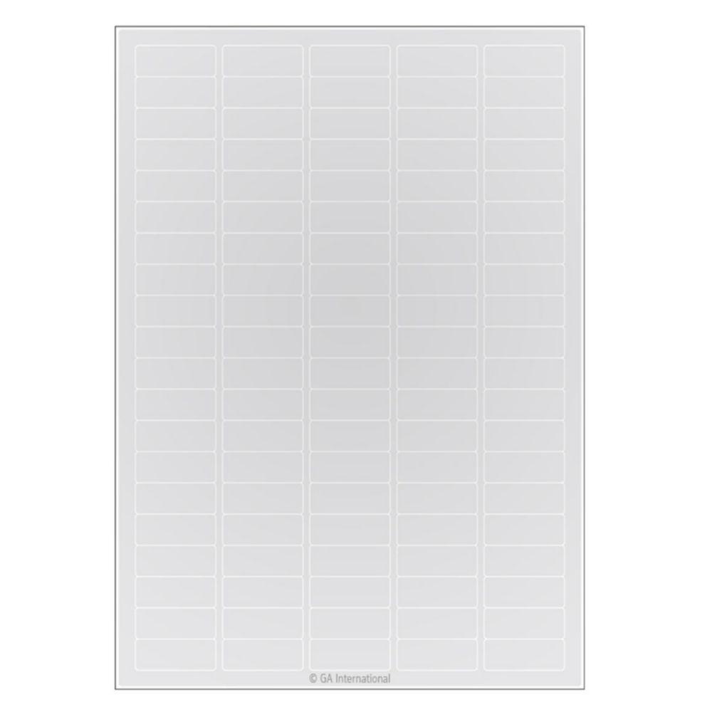 GA Cryogenic Labels for Laser Printers 36mm x 14mm White Pack of 1600 Labels