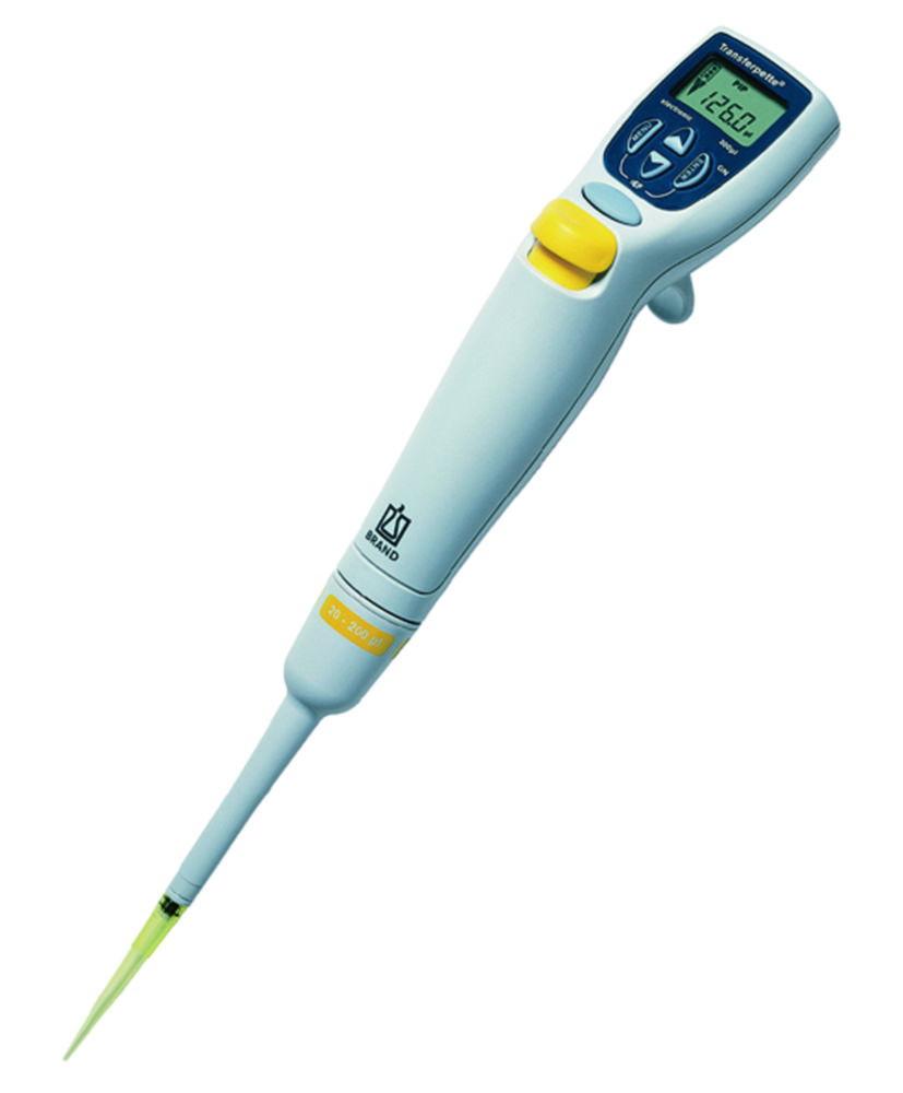 BRAND Transferpette Electronic Pipette (50–1000 µL) – without Mains Supply