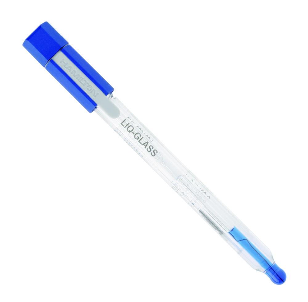 Hamilton pH Combination Electrode, Liq. Glass, pH 0-14, Temp. -0.80°C to 100°C