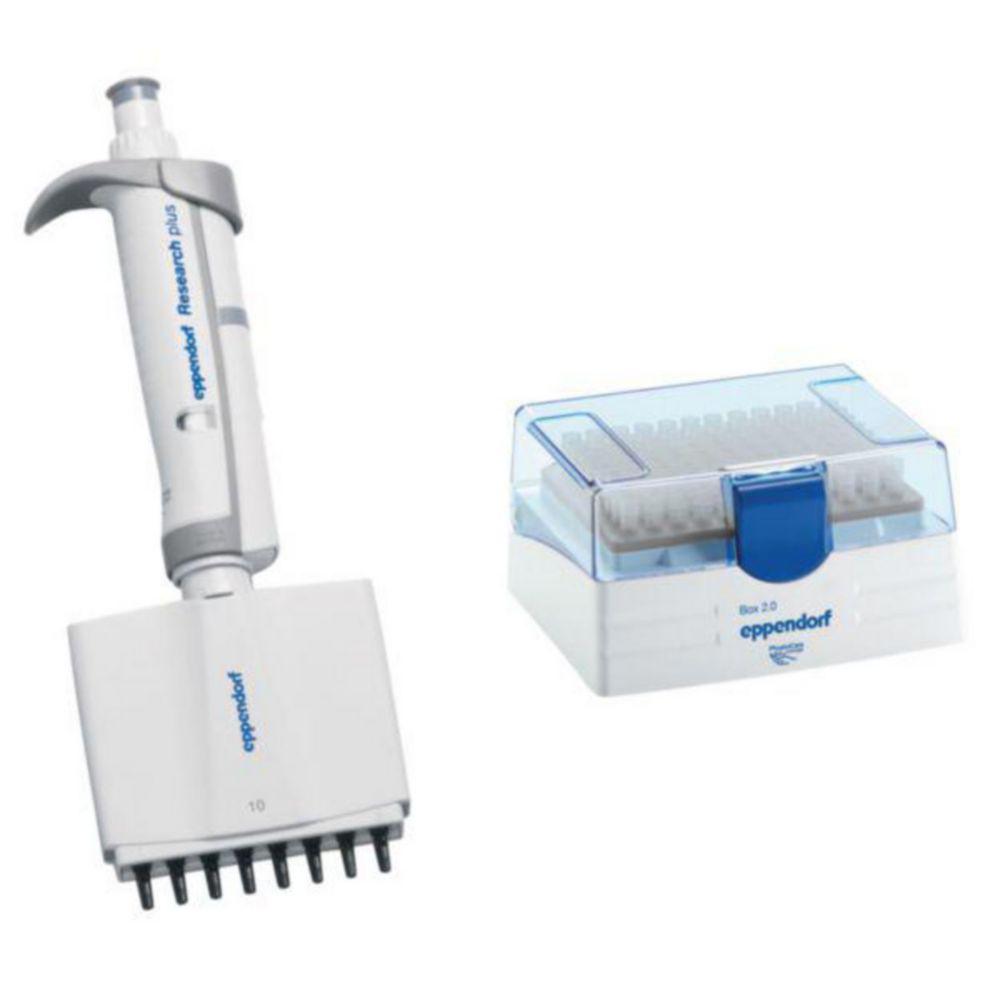 Eppendorf Research Plus 8-Channel Variable 0.5-10 µL, Medium Grey