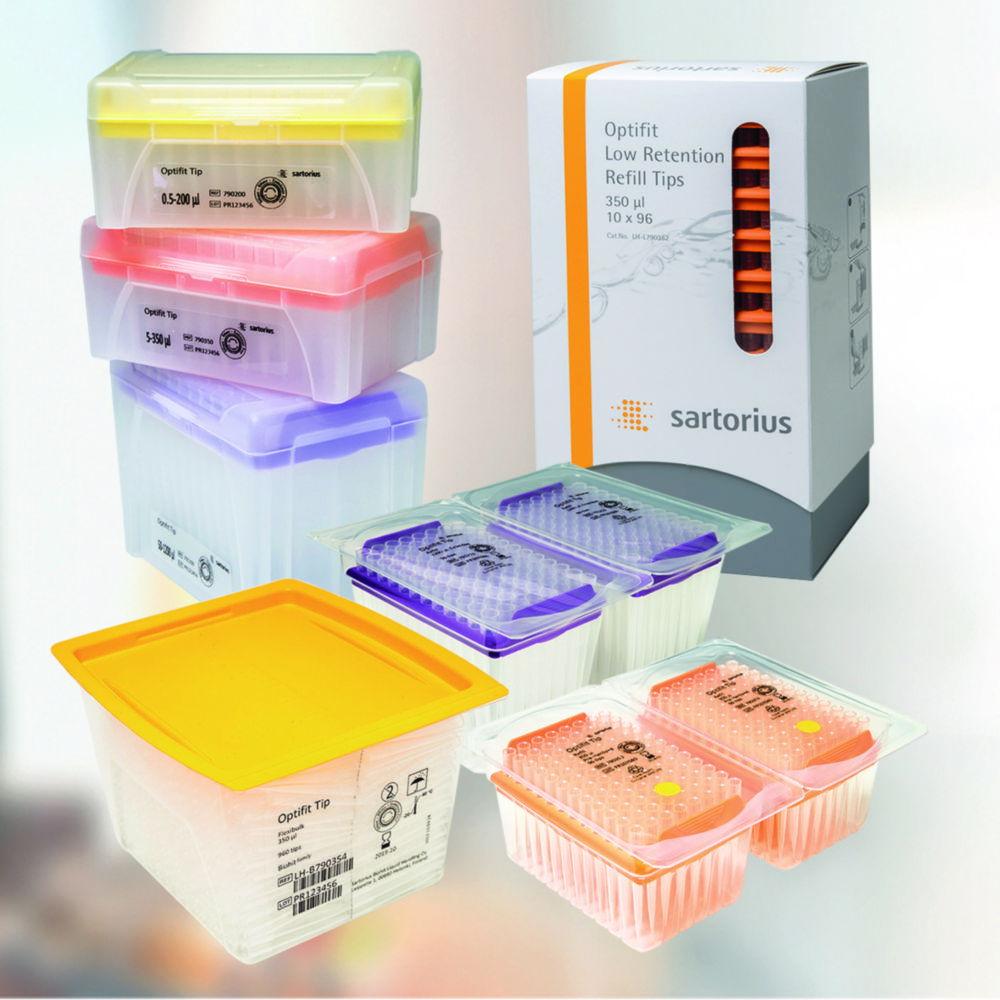 Sartorius Optifit-Pipette Tips 50 - 1200 µl Standard, Flexibulk, Pack of 480

