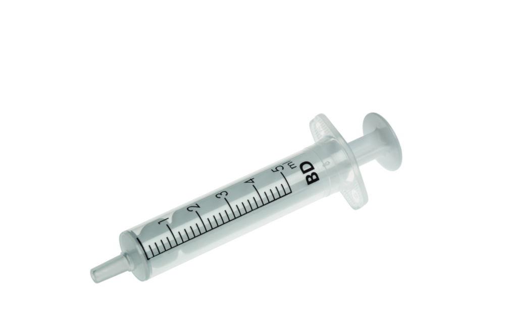 Becton Dickinson Discardit II Disposable Syringes 5 ml PP/PE, 2-Parts, Eccentric, OE-Sterilized, Pack of 100