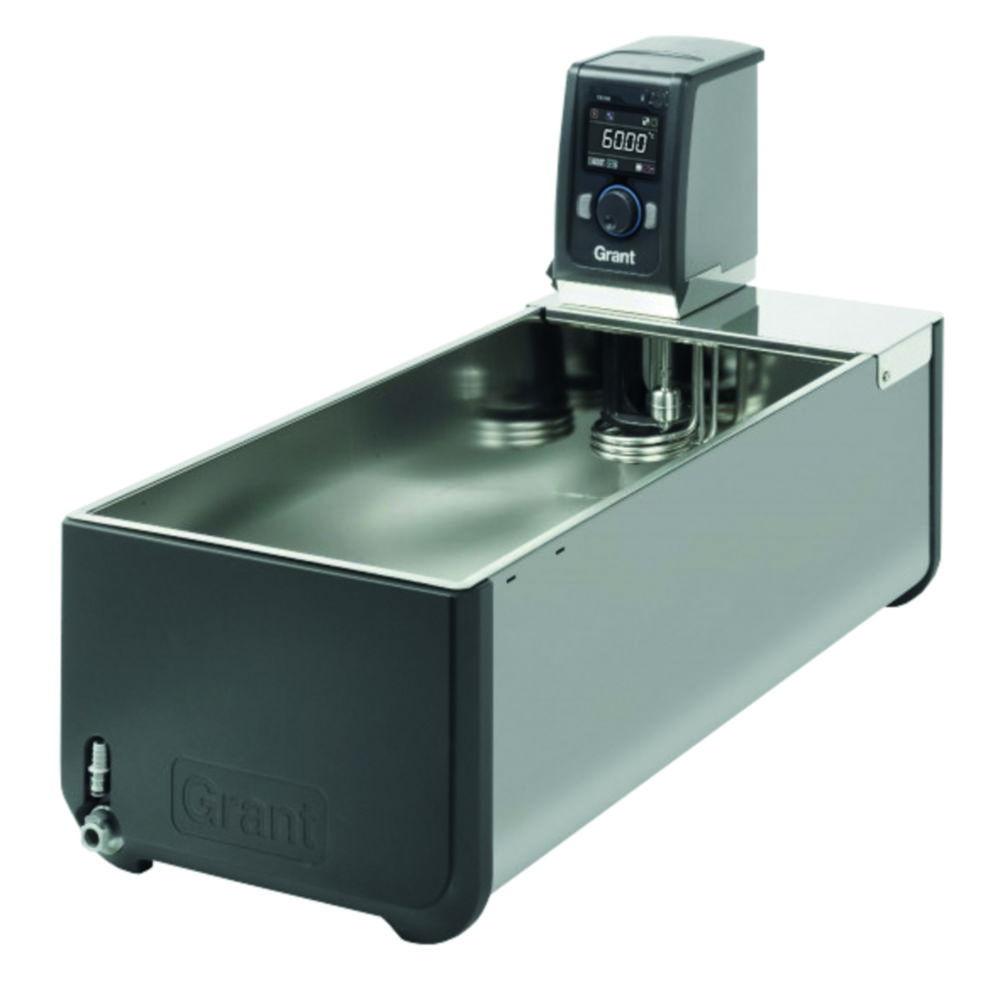 Grant Thermostatic Bath, 38 L, Programmable, USB, Stainless Steel Tank, With Pump, Bridge Plate, Amb. +5°C to +150°C