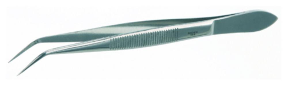 Bochem Instrumente Forceps, 115 mm, Sharp/Bent, Stainless Steel