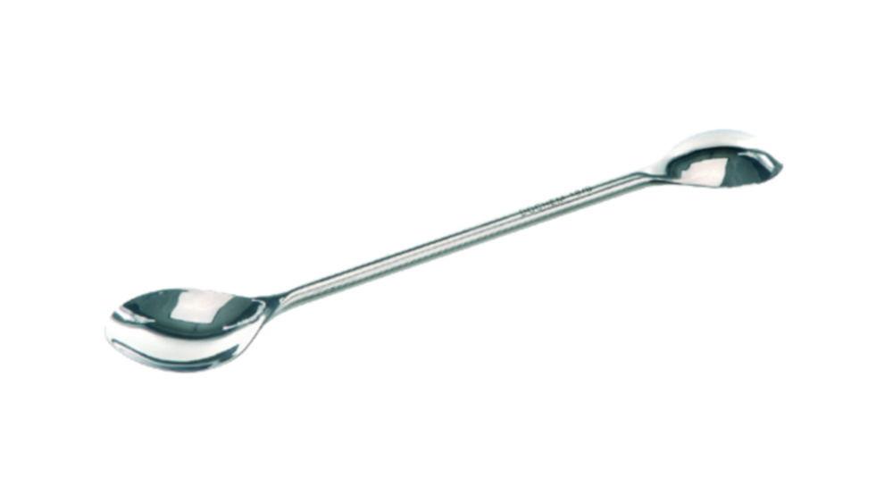 BOCHEM Chemical Spoon 300 mm, 18/10 Steel, Double Spoon 48x29 mm & 40x29 mm