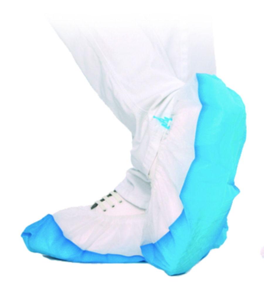 Franz Mensch Overshoes PP White-Blue for HYGOMAT 44 cm with Strong CPE Sole Pack of 70