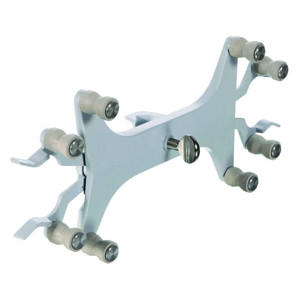 Usbeck Burette Clamp for 2 Burettes, Aluminium with Roller Holder

