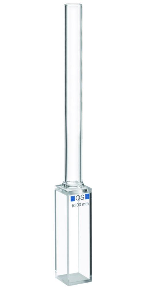 Hellma Cuvette 221.001-QS, 10x10 mm with Transition Flanges Quartz/Duran for +/- Temperatures