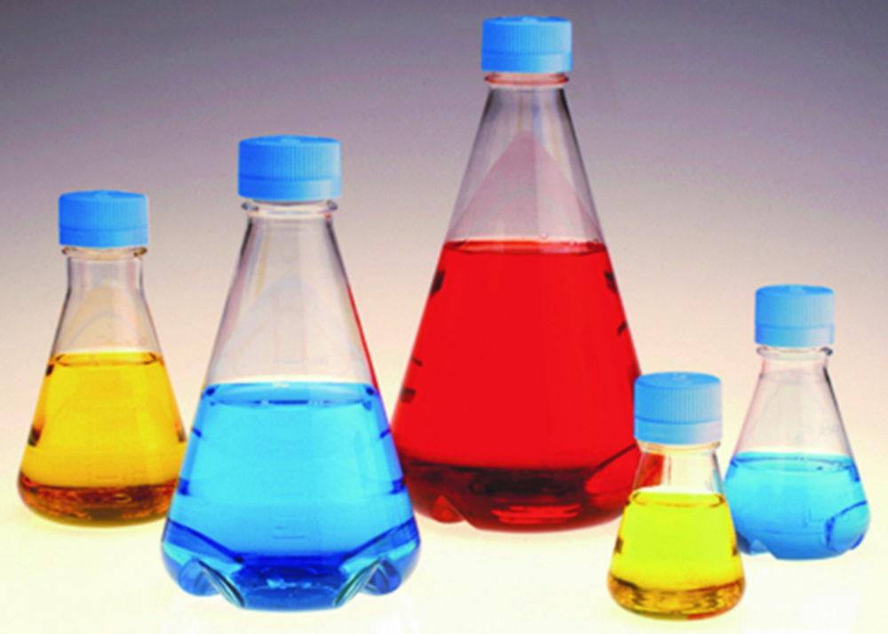 Thermo Nalgene™ 125 mL PETG Sterile Erlenmeyer Flask with Vented Screw Cap (Pack of 24)