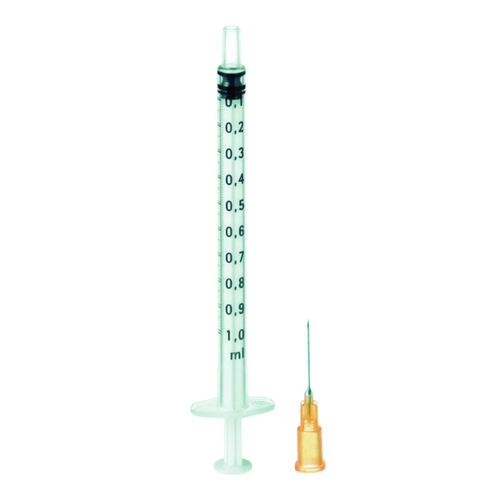 B. Braun Omnifix F Disposable Syringes 1 ml with Cannula 0.50 x 16 mm, Enem. DUO 25GX5/8, VE=100