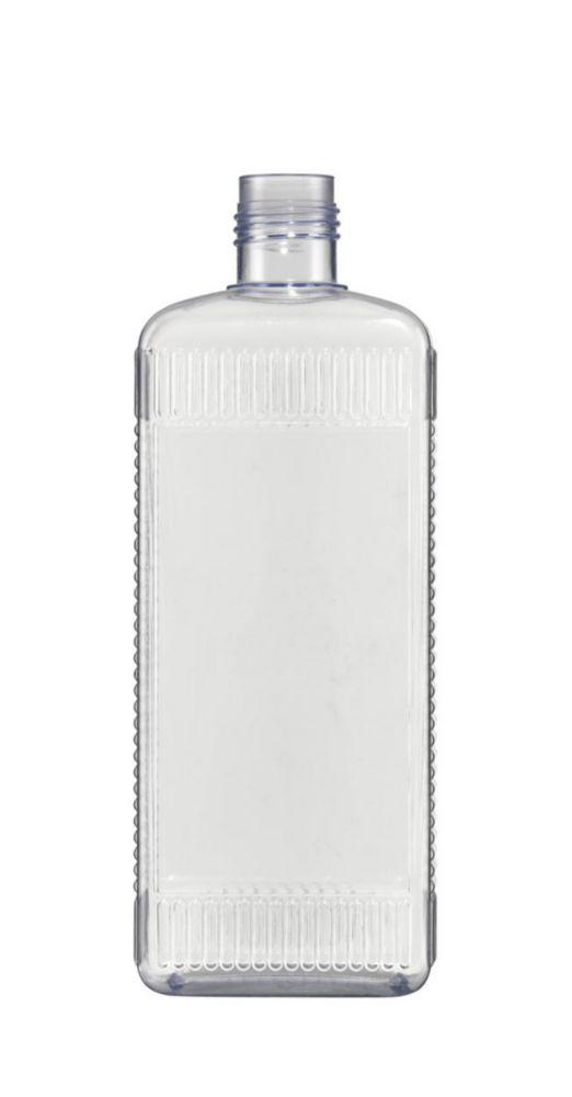 Kautex Square Bottle, 500 mL, PVC, Without Screw Cap, 20 mm Ø
