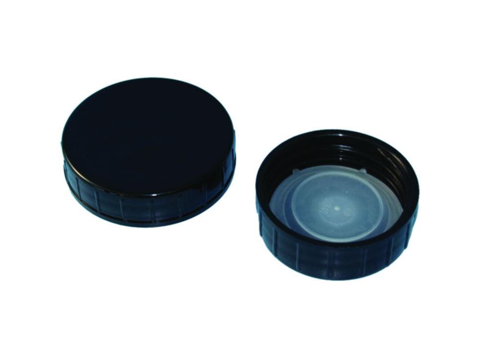 Klett-Kunststofftechnik Screw Caps PP for 1000 mL Bottles (DIN 68), Pack of 100