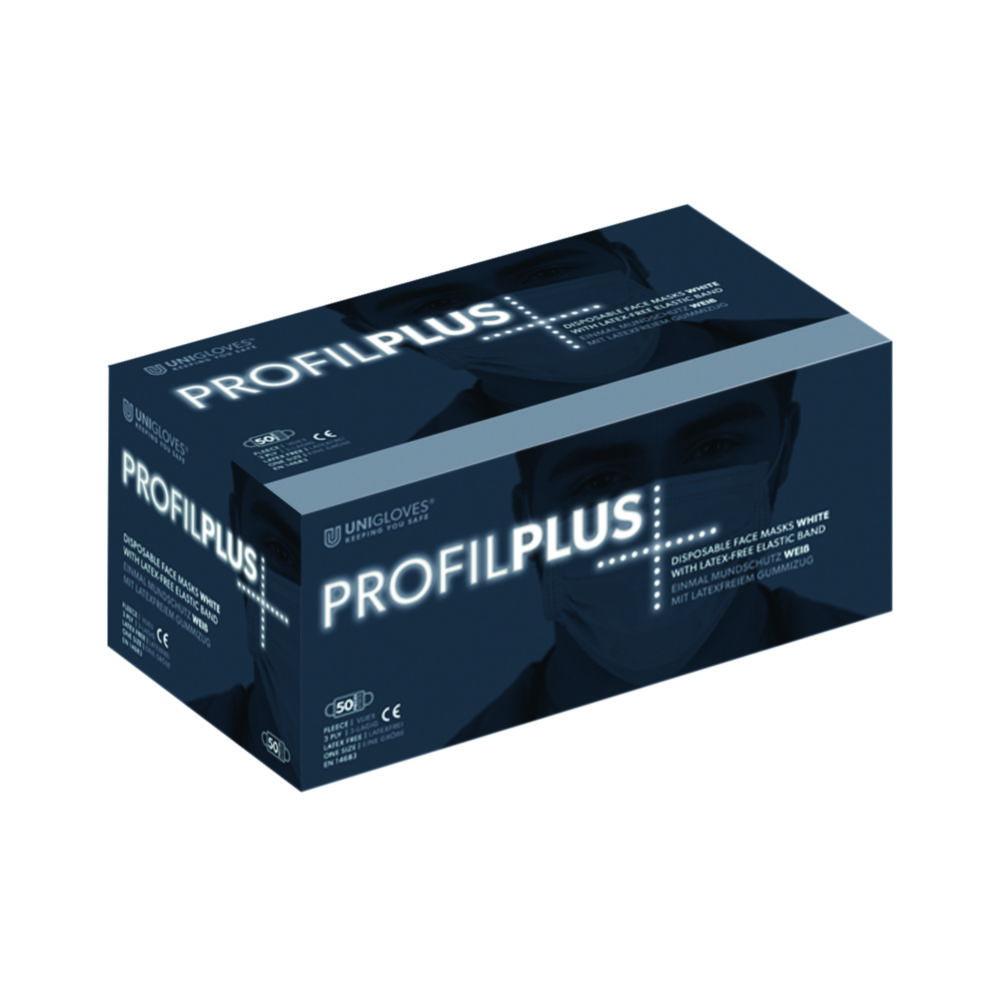 Unigloves OP-Mouthguard Profile Plus White Fleece, Ear Loop Round, Pack of 50