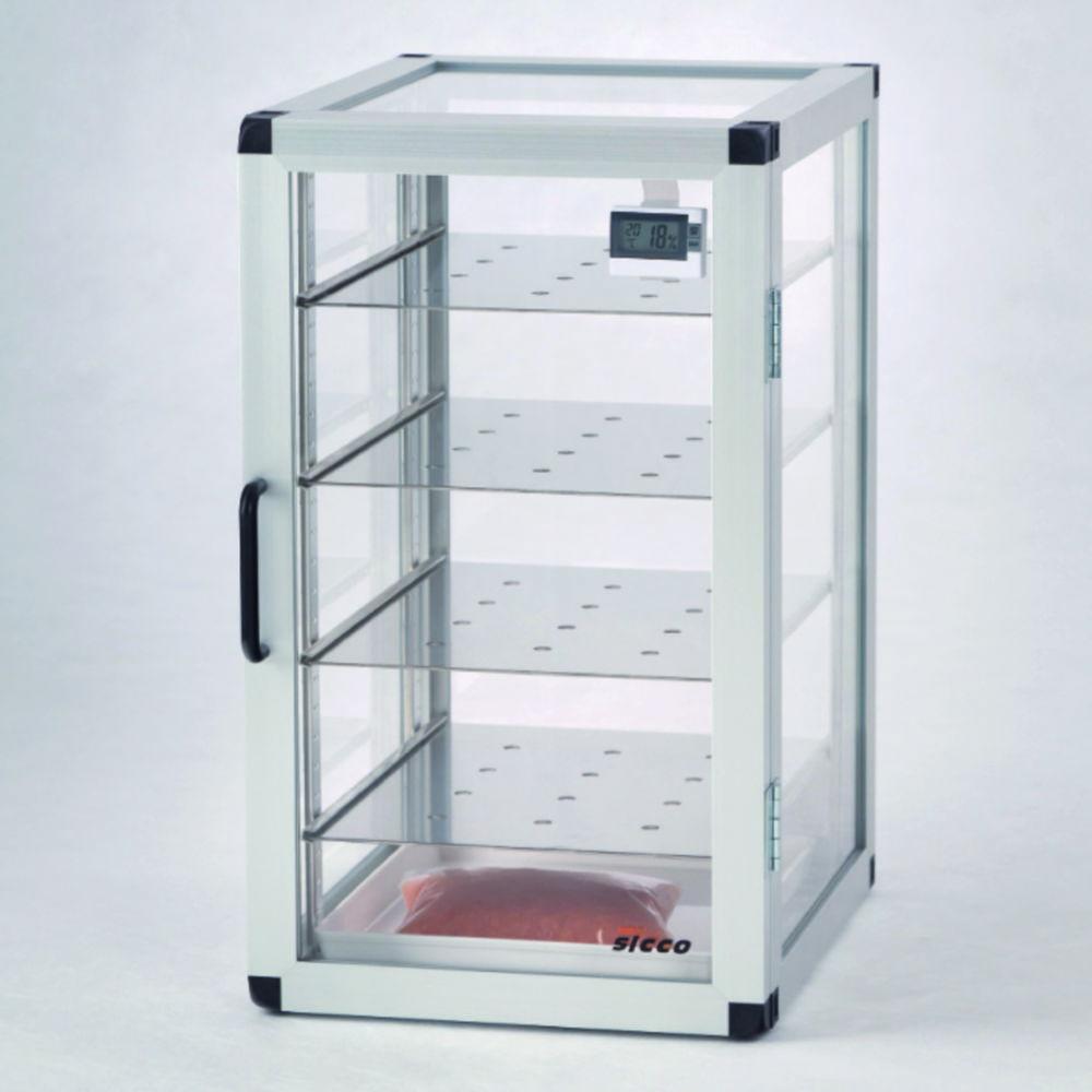 Bohlender SICCO Star Vitrum Desiccator, 310x375x525 mm, Borosilicate 3.3 with Aluminum Frame