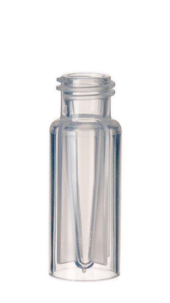LLG Screw Neck Vials N 9 0.3 mL Transparent PP 11.6 mm × 32 mm with Inner Cone Pack of 100