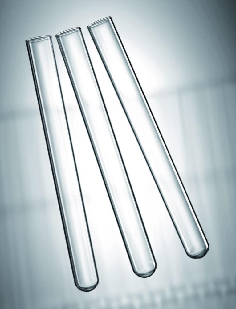 Scherf Test Tubes 150×18.00×0.8–0.9 mm Soda Lime Glass, Without Rim, Round Bottom Pack of 250

