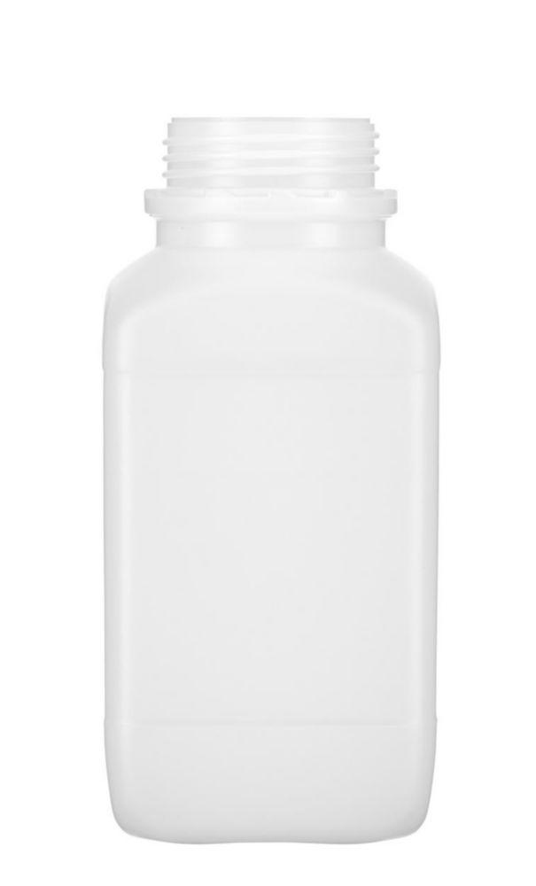Kautex Textron Square Reagent Bottle - 2500ml HDPE Wide Neck Without Screw Cap