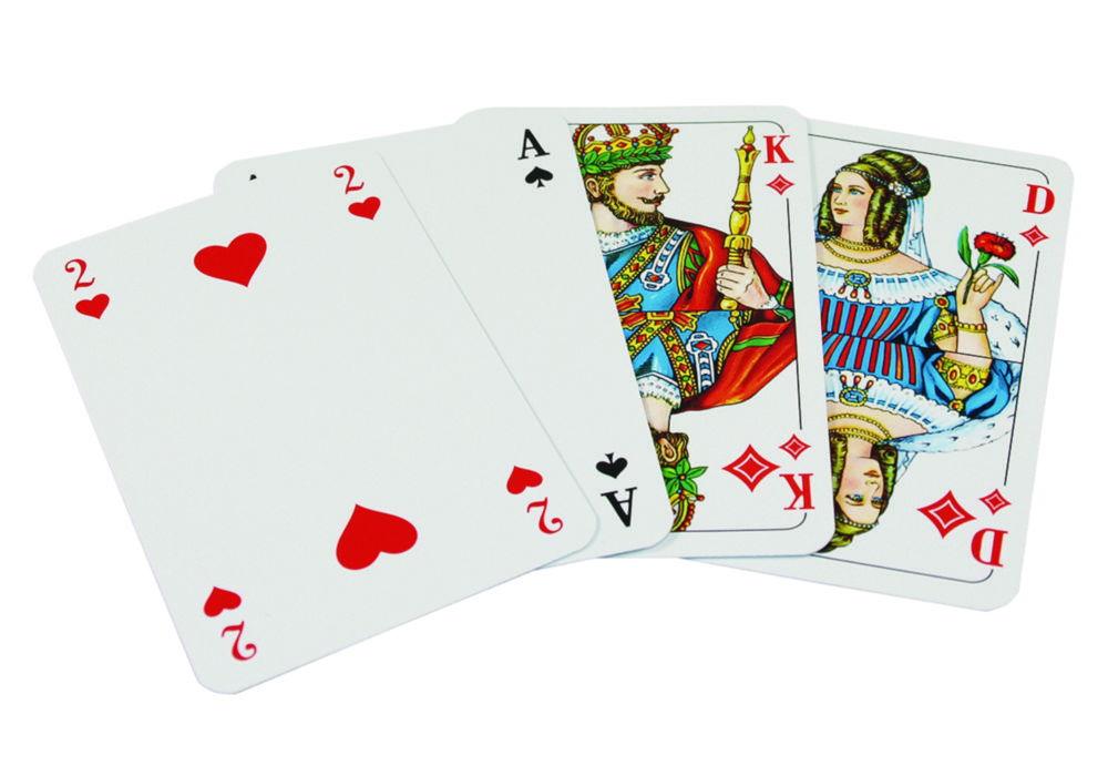 Cartamundi Playing Card Rejects Laminated on Both Sides Unprinted White Pack of 1 kg