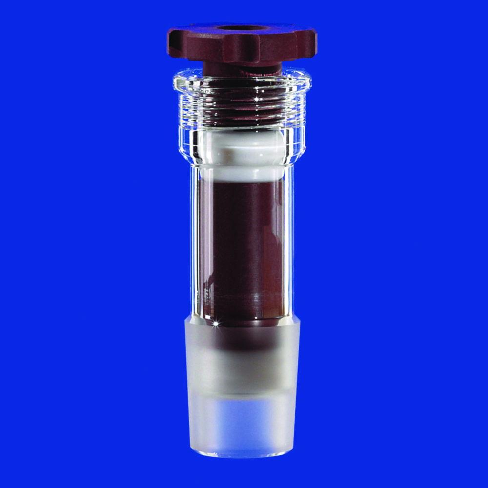 Lenz-Laborglas Stirr Closure with Double Lip Sealing Cone NS 45/40, for Wave 16mm, Closure Borosilicate Glass 3.3, Sealing PTFE

