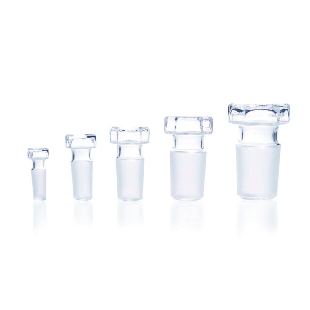 DWK Duran Hexagonal Stopper NS 7/16 Flat, Diamond Ground
