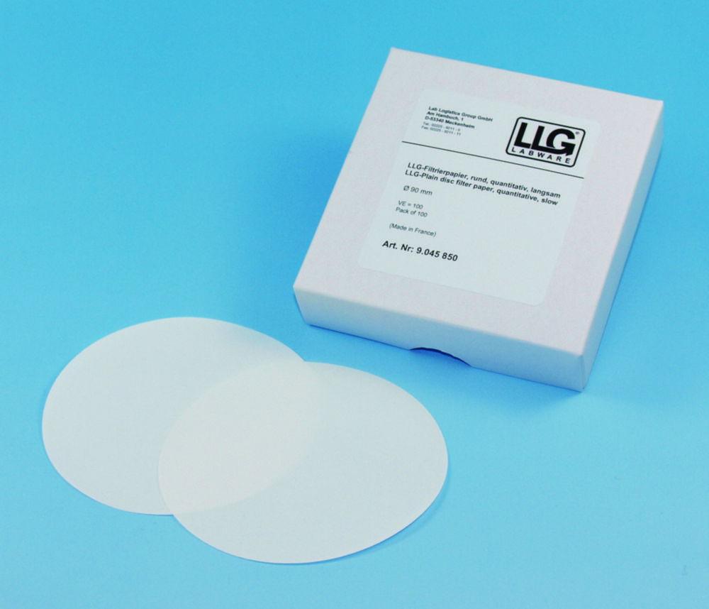 LLG Filter Circles 125 mm, Quantitative, Medium Fast, Pack of 100
