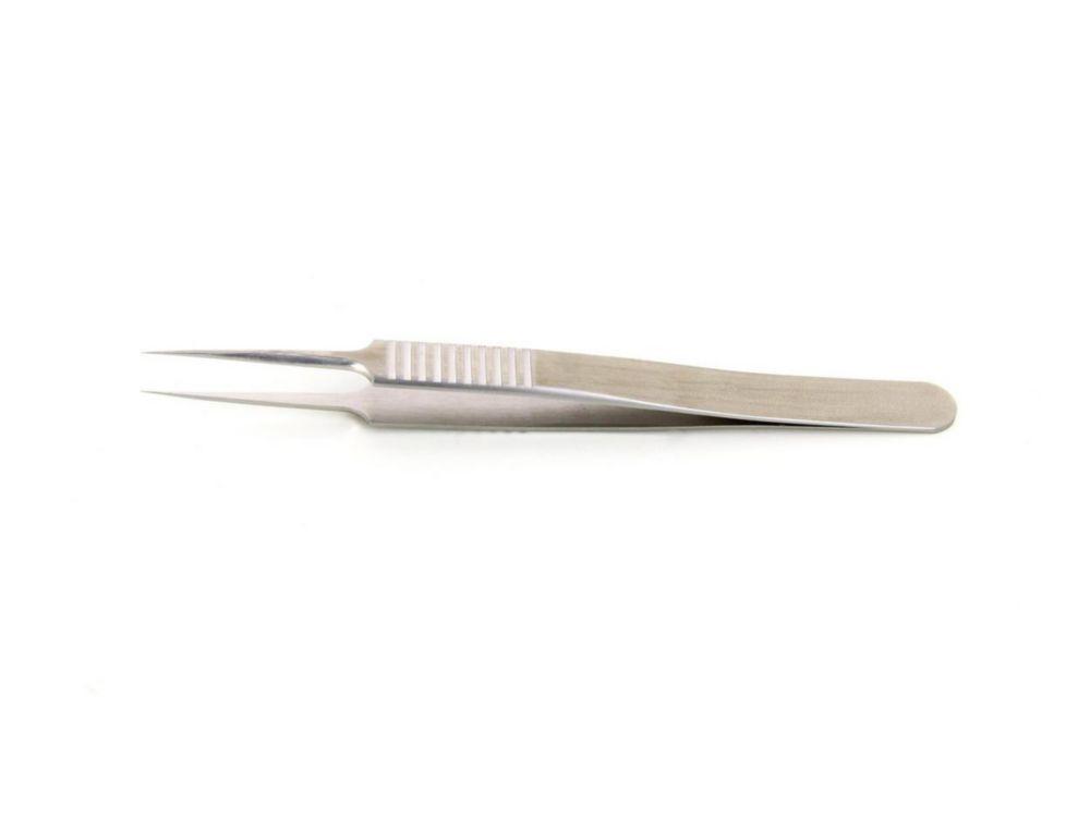 Ideal-tek High Precision Tweezers for Biology 110 mm Type 5SG.CX, Extra Fine Tip, Superior Finish, Anti-Magnetic Superalloy, Serrated Handles