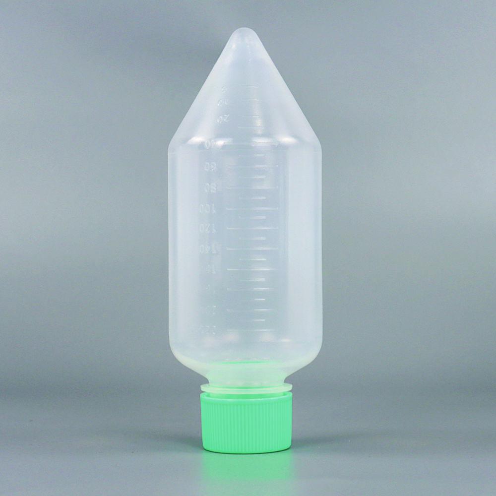 Jet Bio-Filtration Centrifuge Bottle, 500 mL, Conical, Green, RCF 7500 x g, Pack of 6x6